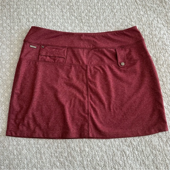 Lole Active Athletic Skirt Burgundy Maroon Stretch Size L - Picture 1 of 7